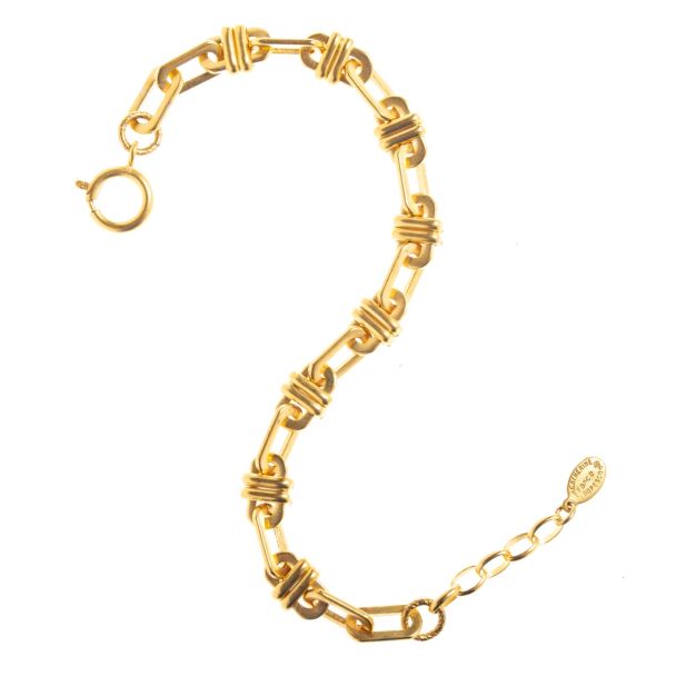 Catherine Popesco Gold Link Chain Bracelet LV-1888G