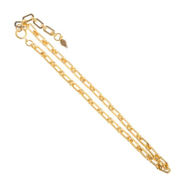 Catherine Popesco Gold Linked Chain Necklace - Short LV-1177G
