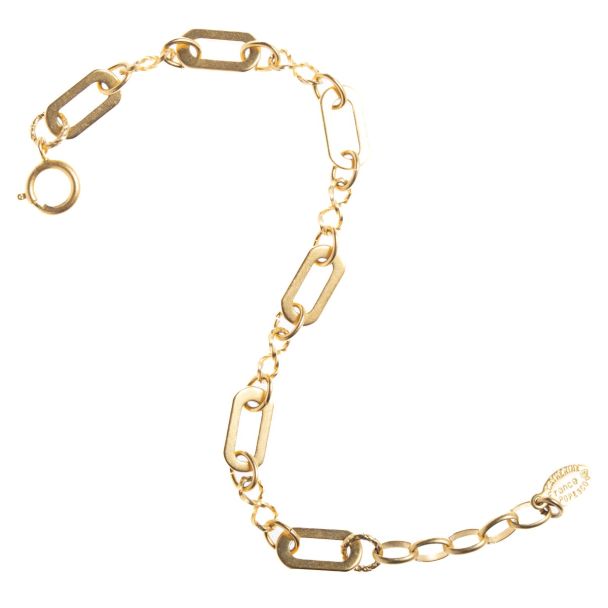 Catherine Popesco Gold Oval Chain Link Bracelet 1808G