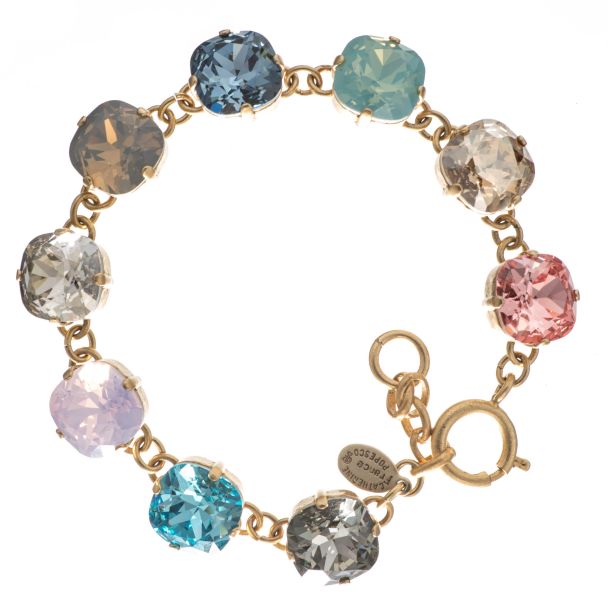 Catherine Popesco Large Stone Crystal Bracelet  - Multi Color Combo