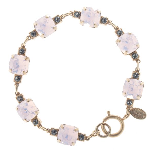 Catherine Popesco Medium Stone Crystal Bracelet - Rosewater