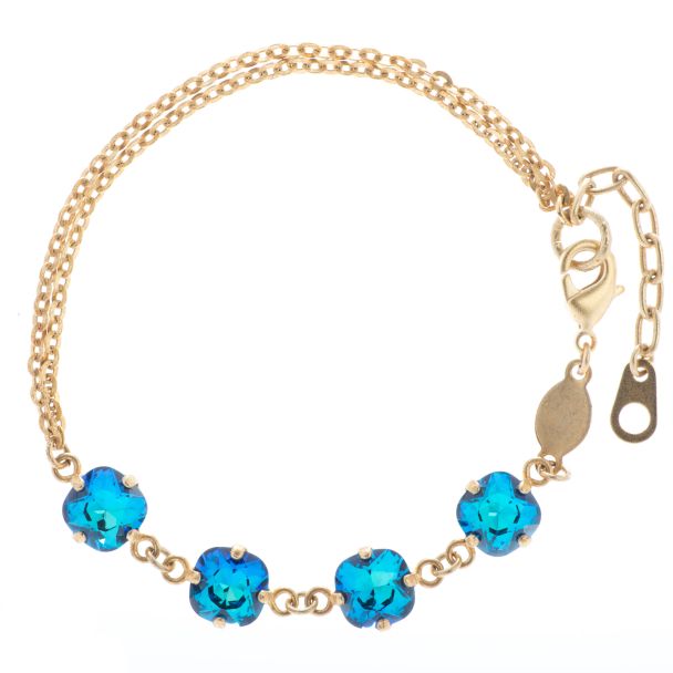 Catherine Popesco Sweet Petite Four Stone Crystal Bracelet - Assorted Colors