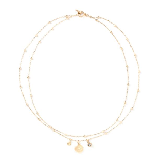 Catherine Popesco Bonne Chance 3 Charm Necklace