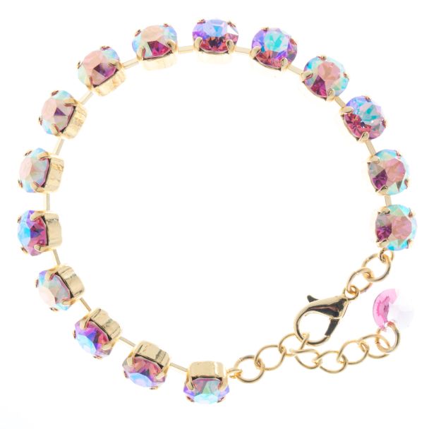 Lisa Marie Jewelry 8mm Swarovski Crystal Tennis Bracelet - Rose AB