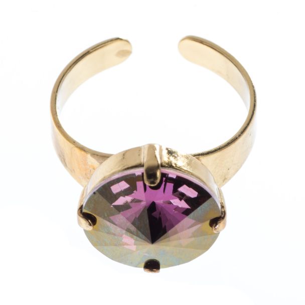 YPMCO 14mm Rivoli Swarovski Crystal Ring - Assorted Colors