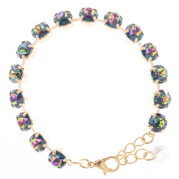 YPMCO 8mm Electra Volcano Swarovski Crystal Tennis Bracelet