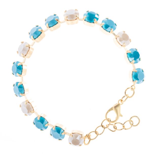 YPMCO 8mm Swarovski Crystal Tennis Bracelet - Marilyn Combo
