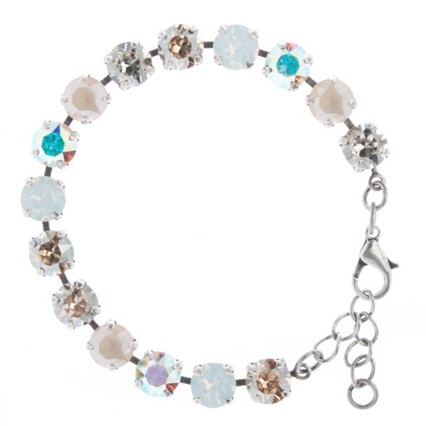 YPMCO 8mm Swarovski Crystal Tennis Bracelet - Summer Sands Combo