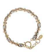 Catherine Popesco Sand Opal Crystal Rope Chain Bracelet