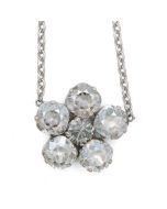 Catherine Popesco Large Stone Crystal Flower Necklace - Assorted Colors